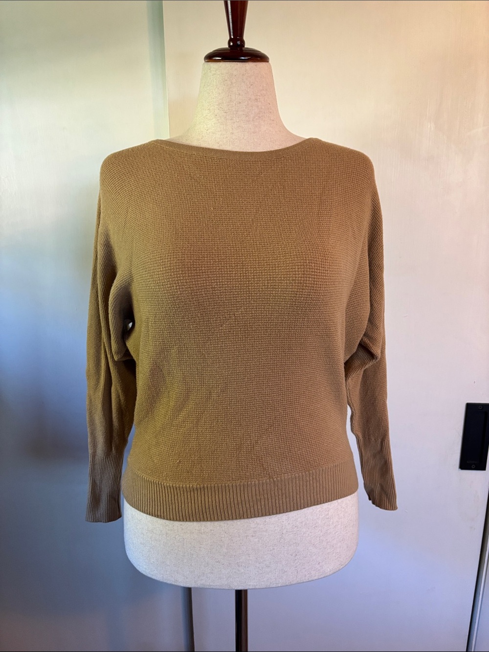 Tahari Camel Crewneck Sweater